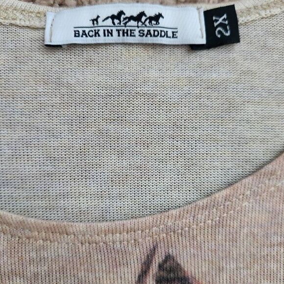 Back in the Saddle Horse Sweater Top Womens 2XL Plus Western Barn Cowboy Equestr - Picture 4 of 5